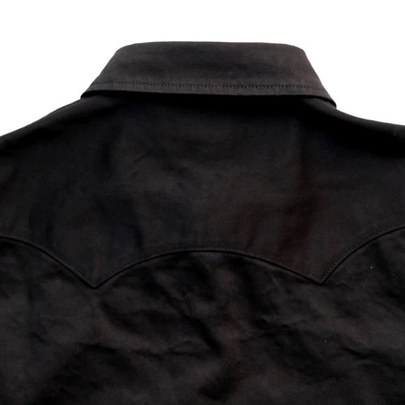 Studio D'Artisan Western Twill Shirt - Black - Picture 4 of 4